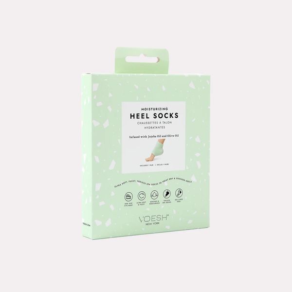 Зволожувальні маска-шкарпетки з гелевою підкладкою VOESH Moisturizing Heel Socks Mint VFS003MNT фото