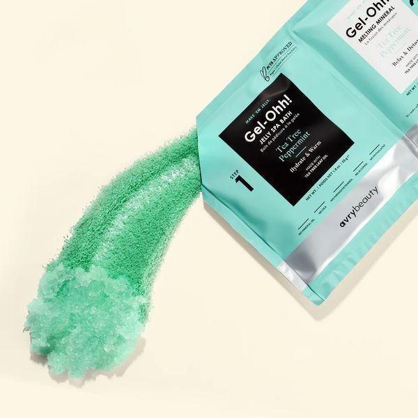 Спа набір желейна ванна "Чайне дерево та м'ята перцева" Gel-Ohh! Jelly Spa Bath Tea Tree Peppermint  AJ001TTP фото