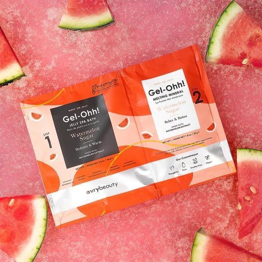 Спа набір желейна ванна "Кавун" - Gel-Ohh! Jelly Spa Bath Watermelon Sugar  AJ001WTRS фото