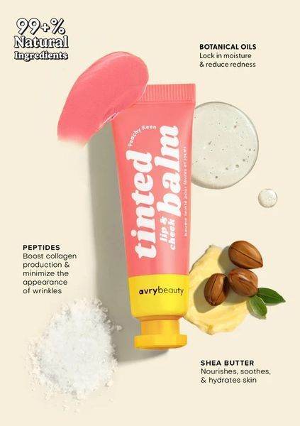 Тонуючий бальзам для губ і щік - Lip & Cheek Tinted Balm Peachy Keen AL031PCK фото