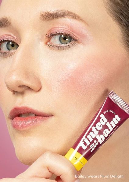 Тонуючий бальзам для губ і щік - Lip & Cheek Tinted Balm Plum Delight AL031PLM фото
