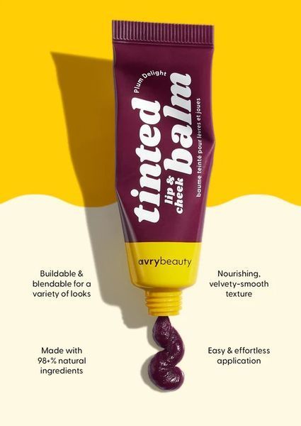 Тонуючий бальзам для губ і щік - Lip & Cheek Tinted Balm Plum Delight AL031PLM фото