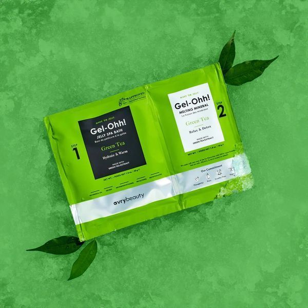 Спа набір желейна ванна "Зелений чай" AvryBeauty Gel-Ohh! Jelly Spa Bath Green Tea AJ001GRT фото