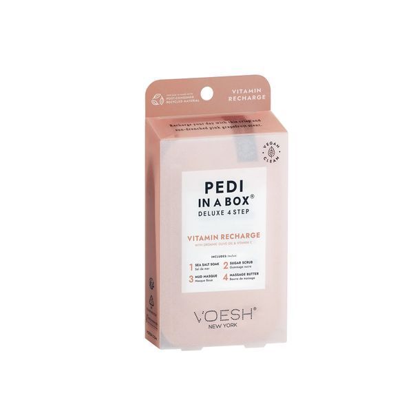 Набір для педикюру делюкс "Вітамінна зарядка" Pedi in a Box Deluxe 4 Step - Vitamin Recharge VPC208PGF фото