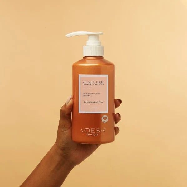 Крем для тіла та рук "Мандариновий блиск" Velvet Luxe Vegan Body & Hand creme Tangerine Glow VBH117TGN фото